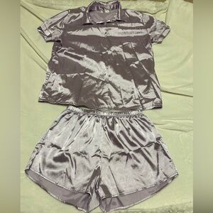 Satin Sleepwear Set Purple